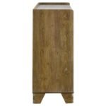 HENDERSON 6-DRAWER BEDROOM DRESSER CABINET MEDIUM OAK - Image 6
