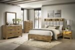 HENDERSON 6-DRAWER BEDROOM DRESSER CABINET MEDIUM OAK - Image 13