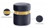Hailey Velvet Upholstered Stool - Image 4