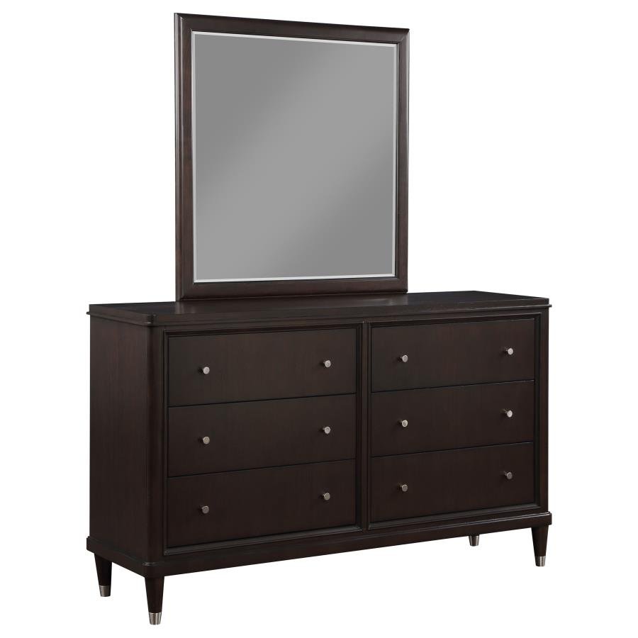 223063M_02x900.jpg EMBERLYN 6-DRAWER DRESSER WITH MIRROR BROWN - Image 1