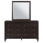 EMBERLYN 6-DRAWER DRESSER WITH MIRROR BROWN - Image 3