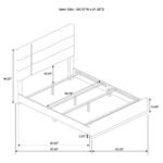 INES 5-PIECE QUEEN BEDROOM SET GREY AND WHITE HIGH GLOSS - Image 16