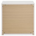 INES 2-DRAWER NIGHTSTAND BEDSIDE TABLE WHITE HIGH GLOSS - Image 5