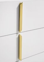 INES 2-DRAWER NIGHTSTAND BEDSIDE TABLE WHITE HIGH GLOSS - Image 8