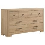 ARIELLE 5-PIECE QUEEN BEDROOM SET LIGHT OAK - Image 7