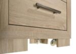 ARIELLE 2-DRAWER BEDROOM NIGHTSTAND WITH CASTERS LIGHT OAK - Image 7