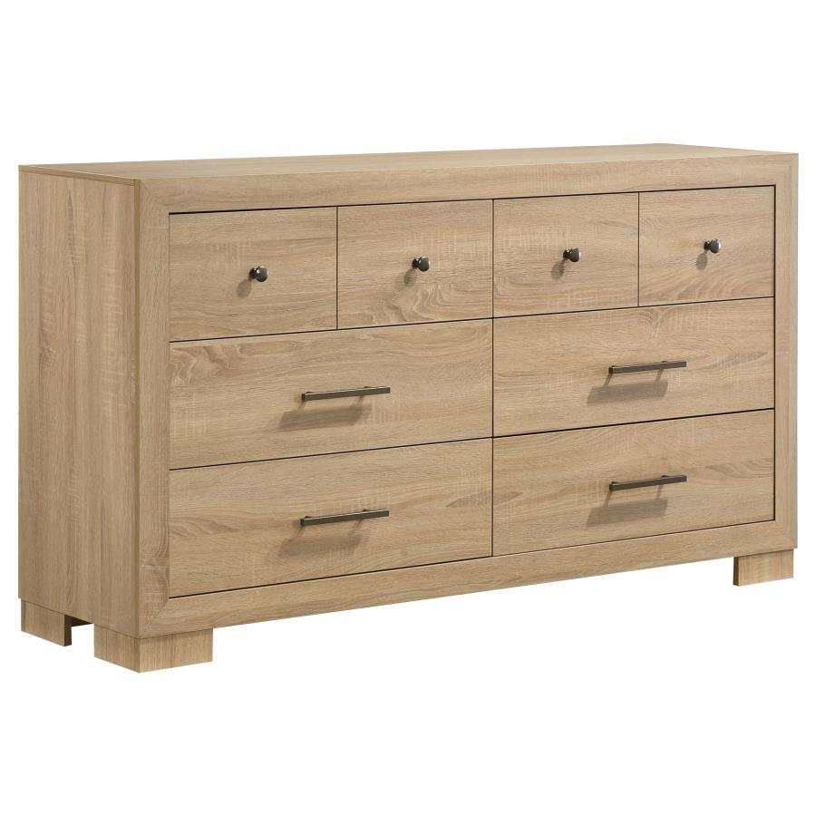 223113_02x900.jpg ARIELLE 6-DRAWER BEDROOM DRESSER CABINET LIGHT OAK - Image 1