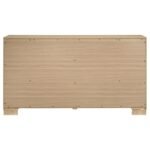 ARIELLE 6-DRAWER BEDROOM DRESSER CABINET LIGHT OAK - Image 5