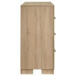 ARIELLE 6-DRAWER BEDROOM DRESSER CABINET LIGHT OAK - Image 6
