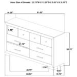 ARIELLE 6-DRAWER BEDROOM DRESSER CABINET LIGHT OAK - Image 11