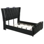 LORIENT 5-PIECE QUEEN BEDROOM SET BLACK - Image 3