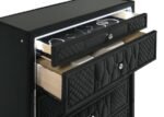 LORIENT 5-PIECE QUEEN BEDROOM SET BLACK - Image 14