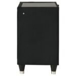 LORIENT 2-DRAWER LED NIGHTSTAND WITH USB BLACK - Image 5