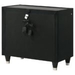 LORIENT 2-DRAWER LED NIGHTSTAND WITH USB BLACK - Image 8