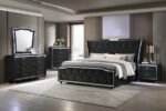 LORIENT 2-DRAWER LED NIGHTSTAND WITH USB BLACK - Image 15