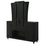 LORIENT 8-DRAWER LED FLAME BOX DRESSER AND MIRROR BLACK - Image 8