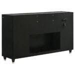 LORIENT 8-DRAWER LED BEDROOM FLAME BOX DRESSER BLACK - Image 6