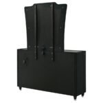 LORIENT 8-DRAWER LED DRESSER WITH MIRROR BLACK - Image 8