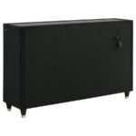 LORIENT 8-DRAWER LED BEDROOM DRESSER CABINET BLACK - Image 6