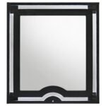 RAVENNE 5-PIECE VELVET UPHOLSTERED QUEEN LED BEDROOM SET BLACK - Image 10