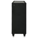 RAVENNE 6-DRAWER VELVET UPHOLSTERED LED DRESSER CABINET BLACK - Image 5