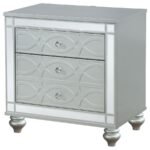 GUNNISON 2-DRAWER NIGHTSTAND SILVER METALLIC - Image 4