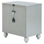 GUNNISON 2-DRAWER NIGHTSTAND SILVER METALLIC - Image 8