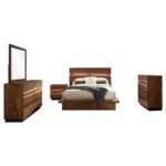 WINSLOW 5-PIECE QUEEN BEDROOM SET SMOKEY WALNUT - Image 2