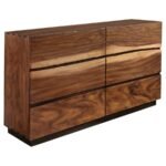 WINSLOW 5-PIECE QUEEN BEDROOM SET SMOKEY WALNUT - Image 5