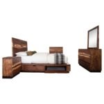 WINSLOW 5-PIECE QUEEN BEDROOM SET SMOKEY WALNUT - Image 2