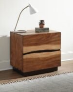 WINSLOW 2-DRAWER NIGHTSTAND SMOKEY WALNUT - Image 2