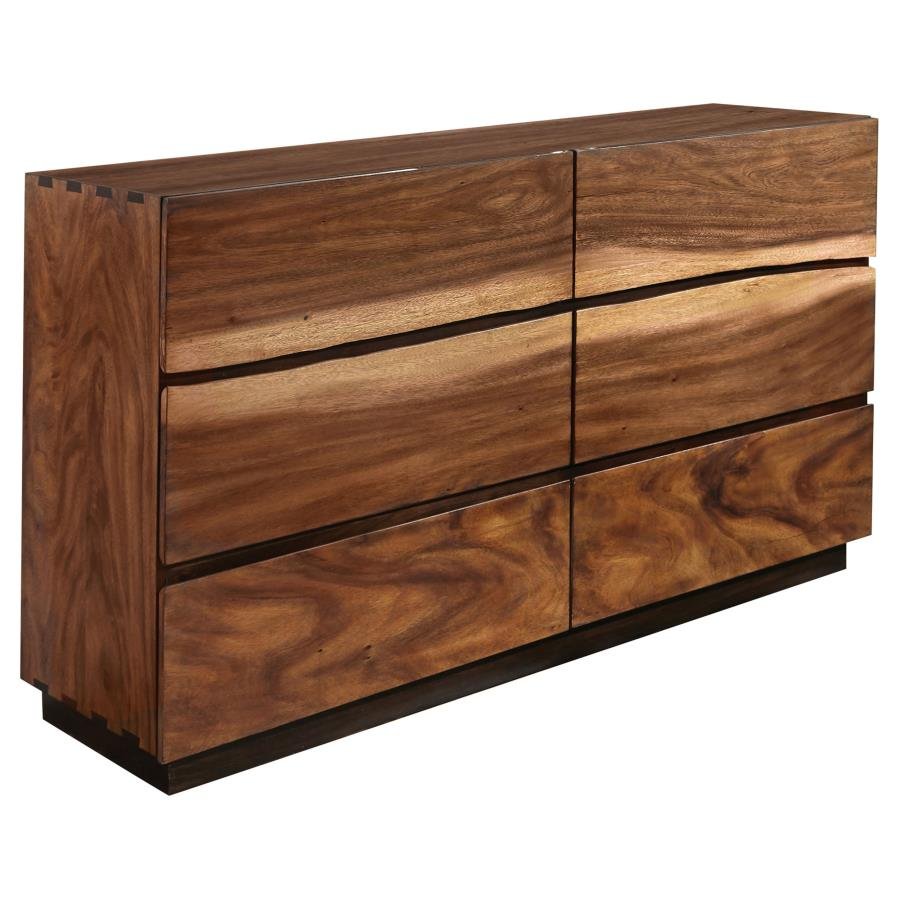 223253_02x900.jpg WINSLOW 6-DRAWER DRESSER SMOKEY WALNUT - Image 1