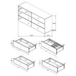 WINSLOW 6-DRAWER DRESSER SMOKEY WALNUT - Image 3