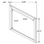 WINSLOW DRESSER MIRROR SMOKEY WALNUT - Image 3