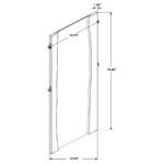 WINSLOW 31 X 76 INCH STANDING FLOOR MIRROR SMOKEY WALNUT - Image 4