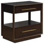 DURANGO 2-DRAWER NIGHTSTAND SMOKED PEPPERCORN