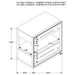 DURANGO 2-DRAWER NIGHTSTAND SMOKED PEPPERCORN - Image 11
