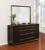 DURANGO 8-DRAWER DRESSER WITH MIRROR SMOKED PEPPERCORN - Image 2