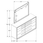 DURANGO 8-DRAWER DRESSER WITH MIRROR SMOKED PEPPERCORN - Image 15