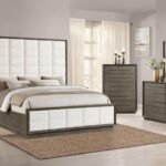 DURANGO 5-PIECE QUEEN BEDROOM SET TAUPE OAK