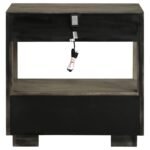 DURANGO 2-DRAWER NIGHTSTAND BEDSIDE TABLE TAUPE OAK - Image 7