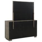 DURANGO 8-DRAWER DRESSER AND MIRROR TAUPE OAK - Image 6