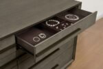 DURANGO 8-DRAWER DRESSER AND MIRROR TAUPE OAK - Image 11