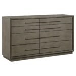 DURANGO 8-DRAWER DRESSER TAUPE OAK