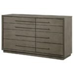 DURANGO 8-DRAWER DRESSER TAUPE OAK - Image 4