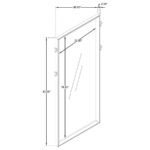 DURANGO 80-INCH STANDING FLOOR MIRROR WASHED OAK - Image 6