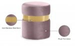 Hailey Velvet Upholstered Stool - Image 4