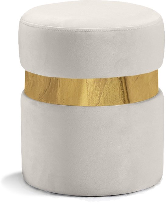 2233.jpg Hailey Velvet Upholstered Stool - Image 1