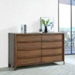 MADERIA 8-DRAWER DRESSER CABINET WALNUT - Image 2