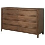 MADERIA 8-DRAWER DRESSER CABINET WALNUT - Image 4